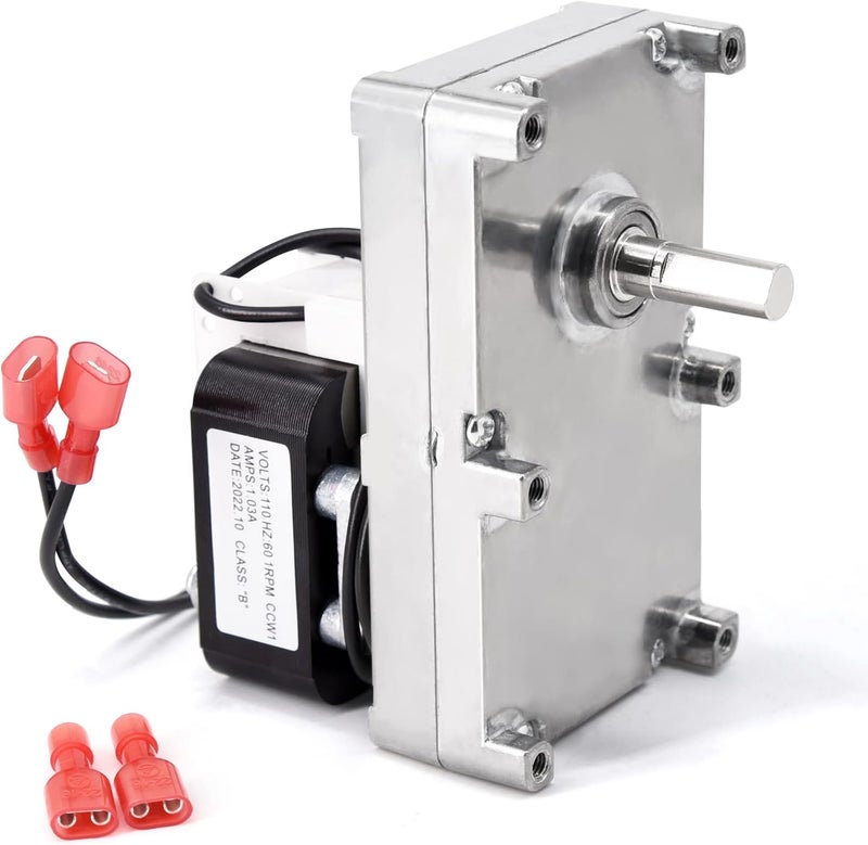 Criditpid Replacement PU-047040 Auger Motor for Englander 25-PDVC, 55-SHP10, 25-PDV Pellet Stoves, 1 RPM Counter Clockwise Auger Motor, CCW1. - Image 1